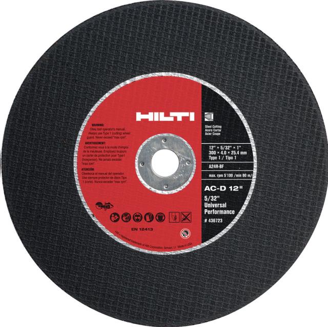 Rental store for HILTI AC-D GS GENERAL STEEL CUTTING DISC in Lexington KY